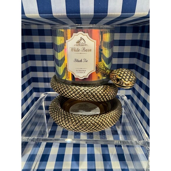 NEW Snake Tray + Snake Candle Holder BBW Halloween 2024 SET OF 2 - Picture 9 of 9